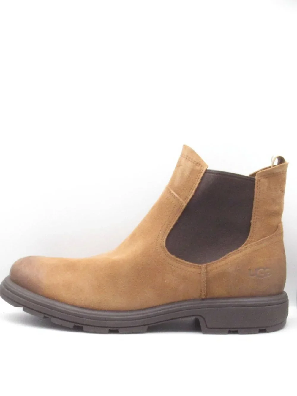 UGG Chestnut Suede Biltmore Chelsea Short Boots Size 12 New Without Box 1123669